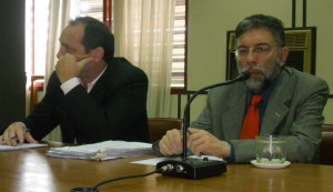 Martn Barral y su abogado defensor.