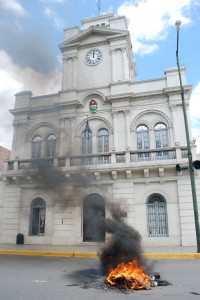 9 de diciembre-protesta de la policía