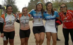 Las chicas del Club Ciclista Uruguayense.