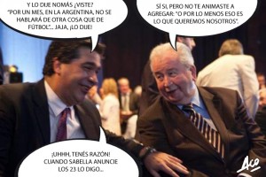 Foto que parla Capitanich y Grondona