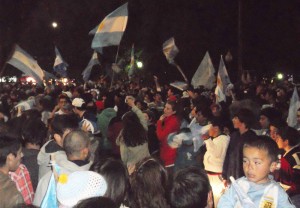 9 de julio- festejos de la gente por la Semifinal del Mundial 027