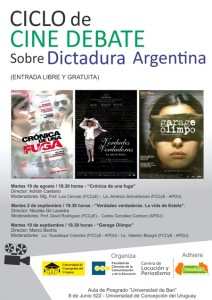 Afiche Ciclo Cine Dictadura - general