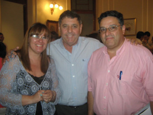 Alfredo De Angelis junto a Carmen Antelo y Francisco  Larocca