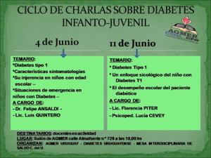 CICLO DE CHARLAS SOBRE DIABETES