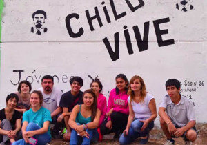 Chilo -Mural alumnos y profesores