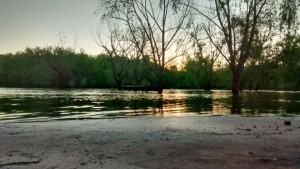 Desde las 2 de la mañana el agua empezó un tendencia en baja. (Foto: El Miércoles Digital).