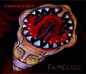Ilustración de "Famélico", trabajo que contiene nueve canciones. (Foto: Prensa de "El Delirio de la Parca"). 