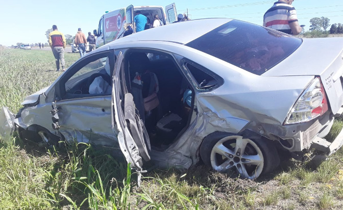 Tres personas heridas en un triple choque en la Ruta 39 a la altura de ...